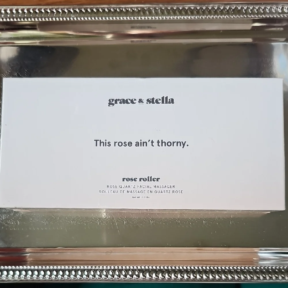 NIB Grace & Stella Rose Quartz Facial Massager - Sealed